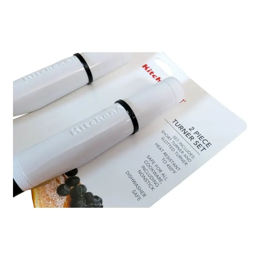 NEW KitchenAid Turner Set in White (2-Piece Set)